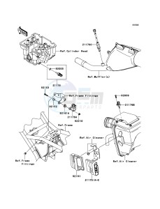 KLX250 KLX250SBF GB XX (EU ME A(FRICA) drawing Fuel Injection