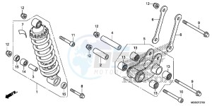 NC700SD NC700S Europe Direct - (ED) drawing REAR CUSHION