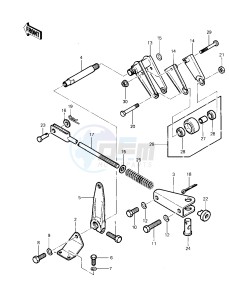 KLT 200 A [KLT200] (A4-A4A DUCKSTER) [KLT200] drawing CHAIN TENSIONER -- 83 KLT200-A4_A4A- -