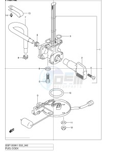 GSF1200 (E2) Bandit drawing FUEL COCK