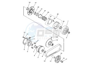 YP MAJESTY 250 drawing CLUTCH