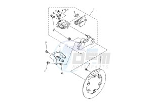 XT X 660 drawing REAR BRAKE CALIPER