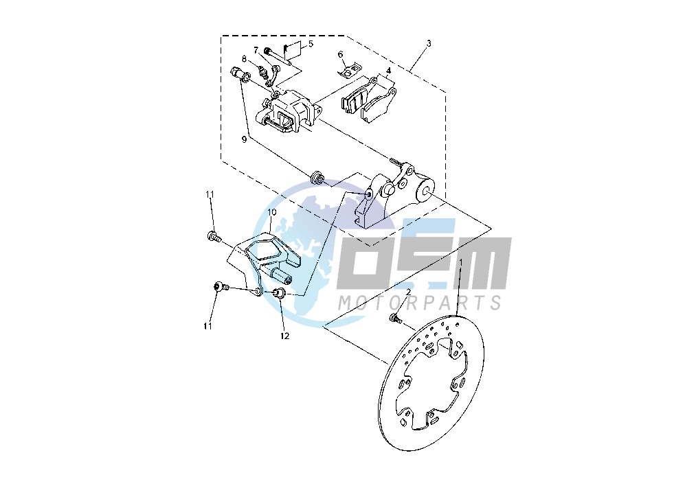 REAR BRAKE CALIPER