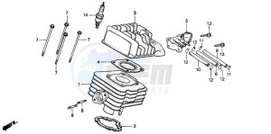 SA50 drawing CYLINDER/CYLINDER HEAD