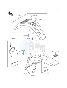 KX 250 L [KX250] (L1) [KX250] drawing FENDERS