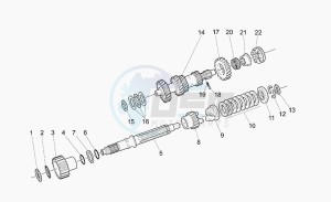 California 1100 Jackal Jackal drawing Primary gear shaft