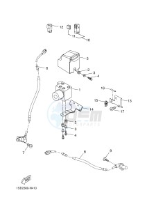 YP400RA X-MAX 400 ABS (1SD2 1SD2 1SD2) drawing ELECTRICAL 3