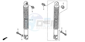 FJS600D 400 SILVER WING drawing REAR CUSHION