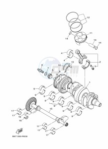 MT-10 MTN1000 (B67P) drawing CRANKSHAFT & PISTON