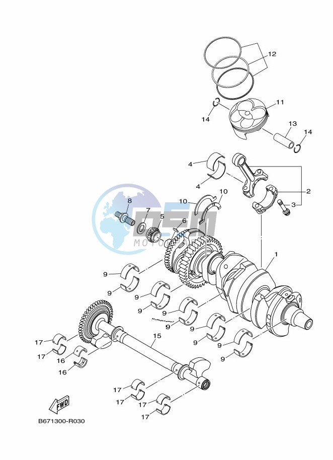 CRANKSHAFT & PISTON