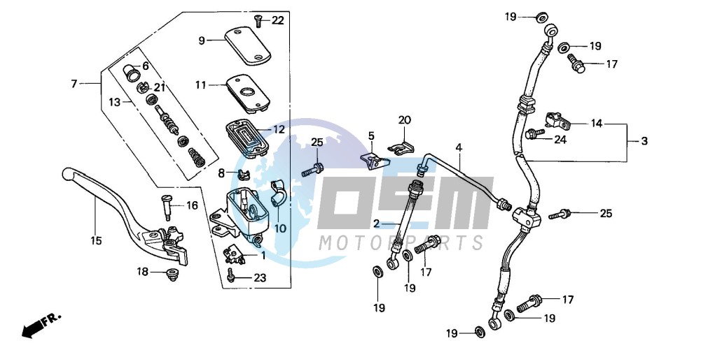 FR. BRAKE MASTER CYLINDER (ST1100)