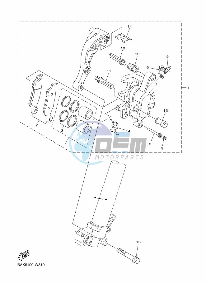 FRONT BRAKE CALIPER