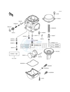 EN 500 A [VULCAN 500] (A6-A7) [VULCAN 500] drawing CARBURETOR PARTS