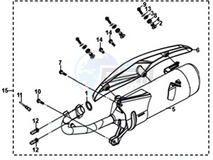 SYMPHONY ST 125I (XB12W2-EU) (E4) (L7-M0) drawing EXHAUST