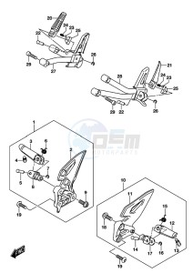 GSX-S125 drawing FOOTREST