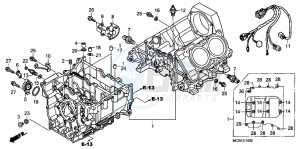 ST1300AC Pan Europoean -ST1300 CH drawing CRANKCASE