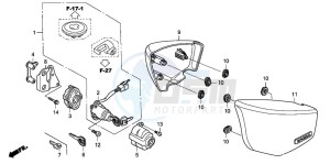 VTX1800C1 drawing SIDE COVER (VTX1800C15/6/7/8)