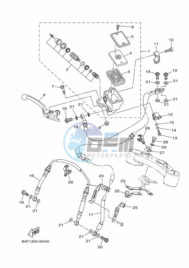 FRONT MASTER CYLINDER