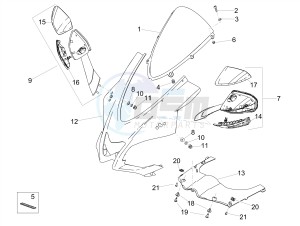 RSV4 1100 RACING FACTORY E4 ABS (NAFTA) drawing Front fairing