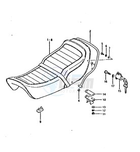 GSX750 (T-X) drawing SEAT