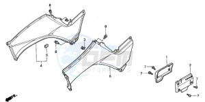 TRX350FE FOURTRAX 350 4X4ES drawing BODY COVER