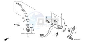 CRF150RB9 ED / T19 2ED drawing PEDAL/KICK STARTER ARM