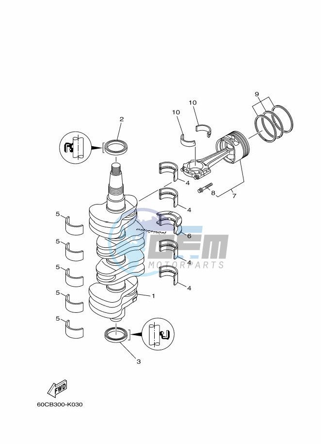 CRANKSHAFT--PISTON