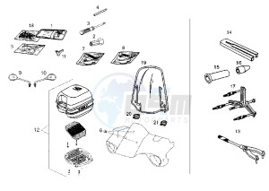 PADDOCK - 50 cc drawing ACCESSOIRES