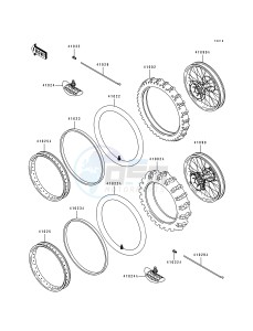 KX 125 J [KX125] (J2) [KX125] drawing TIRE