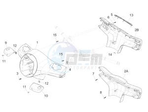 SUPER GTS 125 4T IE ABS-NOABS E3 (EMEA) drawing Handlebars coverages