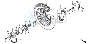 NE50 drawing REAR WHEEL