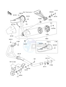 EX250 J [NINJA 250R] (J8F-J9FA) J8F drawing MUFFLER-- S- -