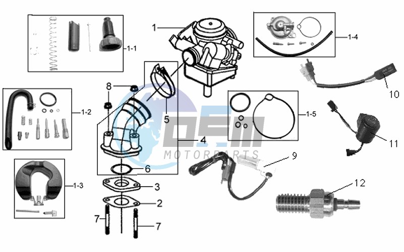 CABURATOR / INLET / FUEL CUT