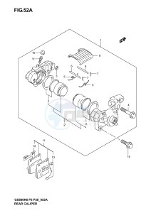 GS500 (P3) drawing REAR CALIPER (MODEL K4 K5 K6)