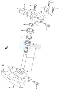 GZ125 (P4) drawing STEERING STEM