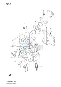 LT-Z90 (P19) drawing CYLINDER HEAD