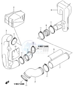 LT-A500X drawing BELT COOLING DUCT