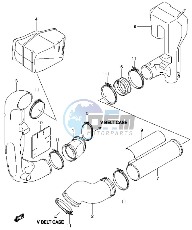 BELT COOLING DUCT