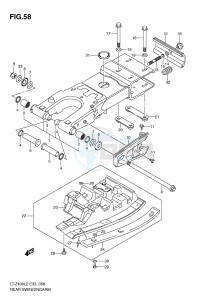 LT-Z400 (E33) drawing REAR SWINGINGARM