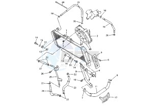 FZS FAZER 600 drawing RADIATOR-HOSE