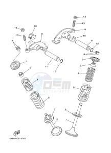 YFM350FWA GRIZZLY 350 4WD (1NSK) drawing VALVE