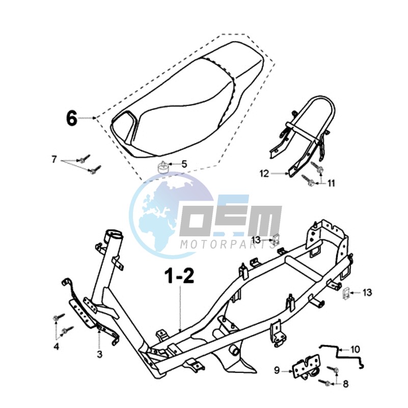 FRAME AND SADDLE