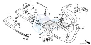 NSA700A9 Australia - (U / MME REF) drawing EXHAUST MUFFLER