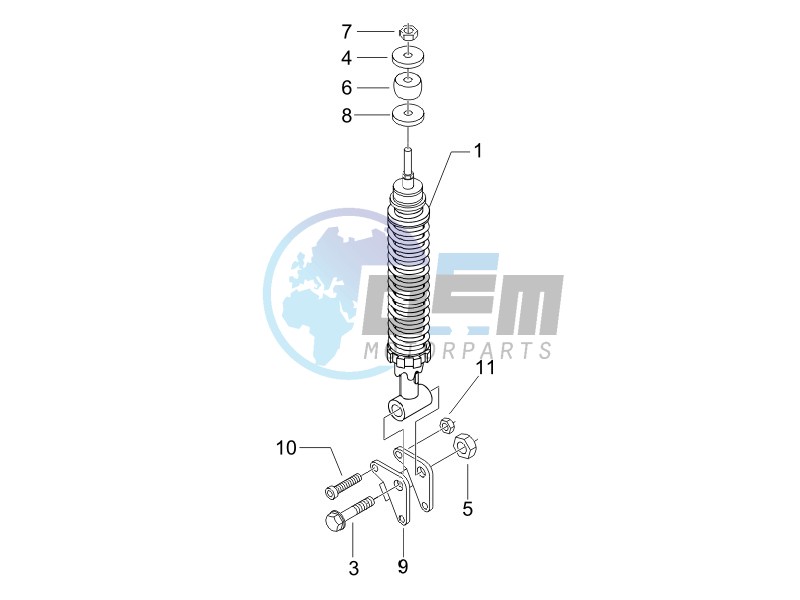 Rear suspension - Shock absorbers