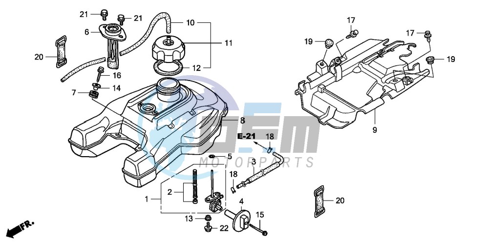 FUEL TANK (TRX500FA1/2/3/4)