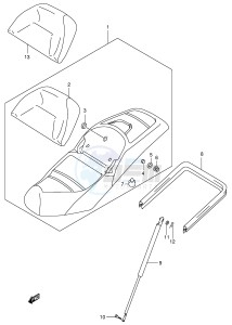 AN400 (E2) Burgman drawing SEAT (MODEL X Y)