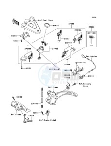 VN2000 CLASSIC VN2000H9F GB XX (EU ME A(FRICA) drawing Ignition Switch