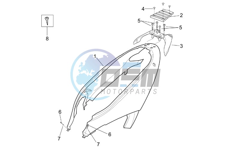 Rear body - Rear fairing