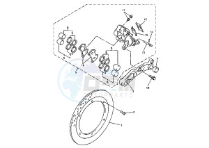 XVZ ROYAL STAR 1300 drawing REAR BRAKE CALIPER