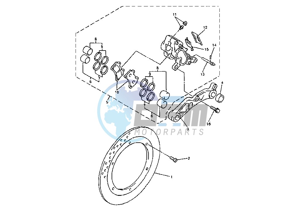 REAR BRAKE CALIPER